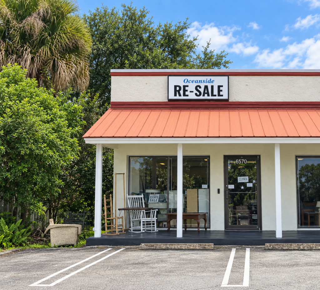 OceanSide Resale home décor and decorative inventory